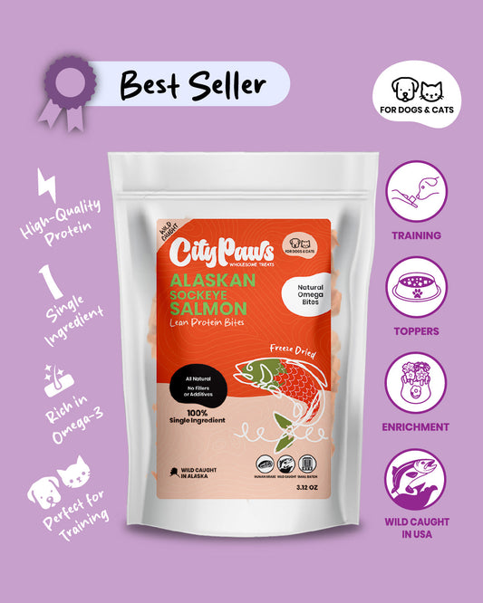 Freeze Dried Wild Caught Sockeye Alaskan Salmon