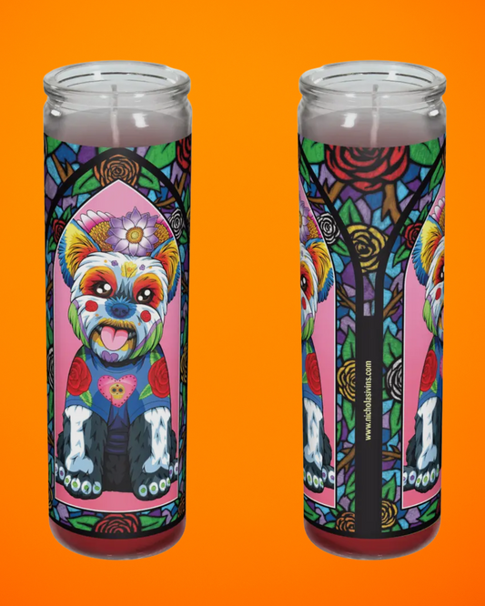 Yorkie Candle