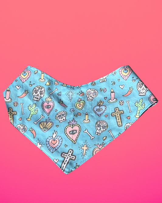 Day of the dead dog bandana