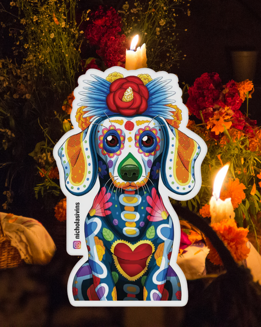 Short hair Dachshund Sticker2