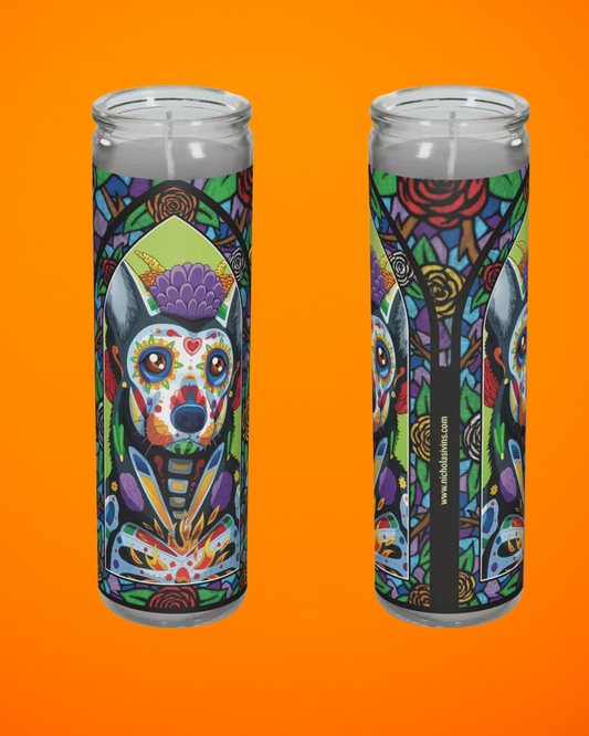 German Shepherd Candle