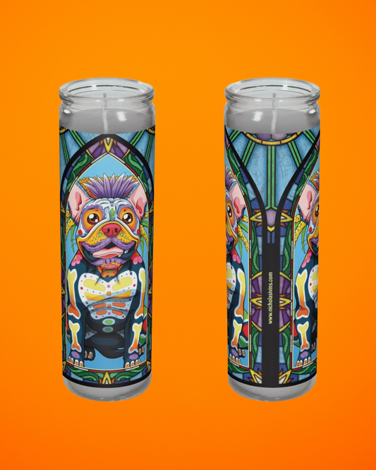 French Bulldog Candle