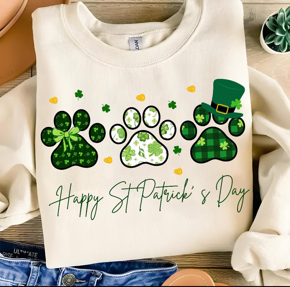 St Pawtricks Day Crewneck