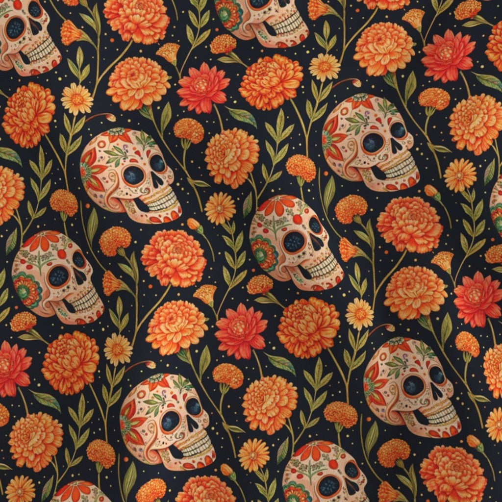 Sugar Skull Dog Bandana