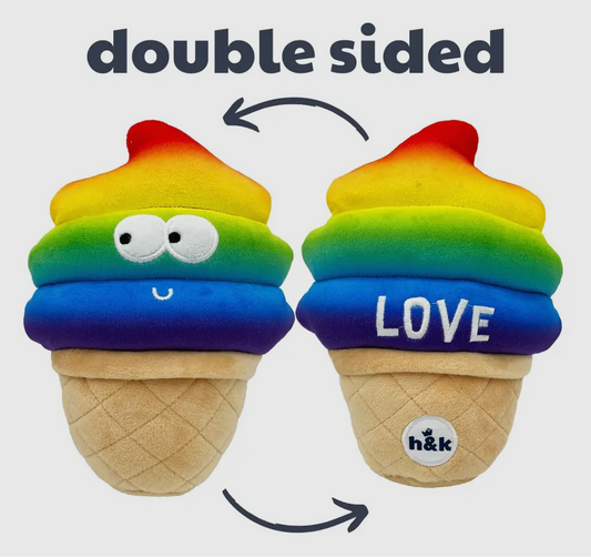 Rainbow Cone Dog Toy