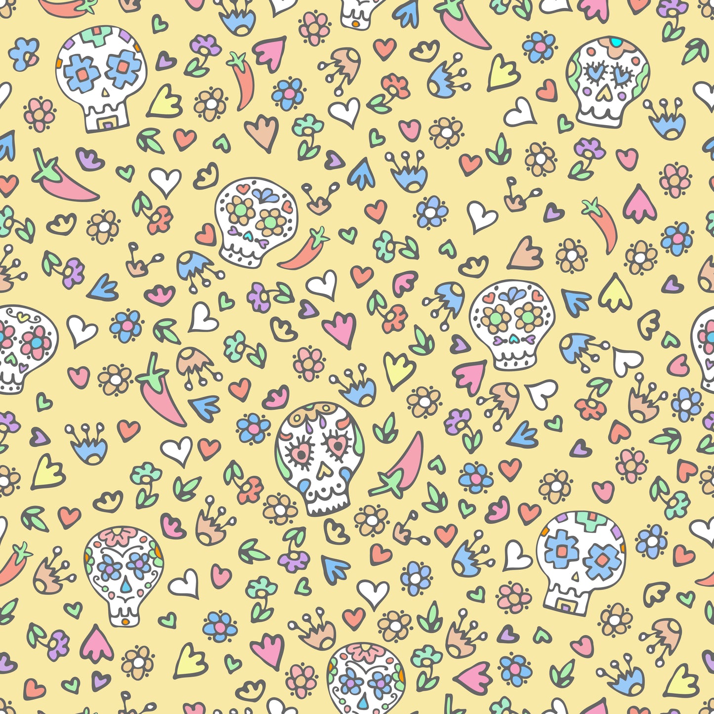 Calavera dog bandanas