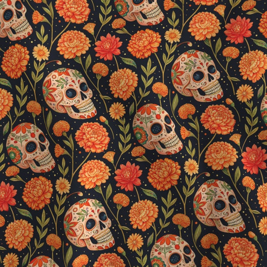 Sugar Skull Dog Bandana